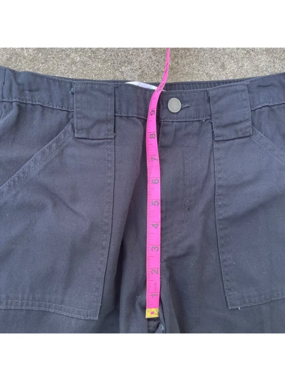 Tinseltown Black Cargo Pants Womens 7 9 M Wide Leg Baggy Y2K Utility 100% Cotton